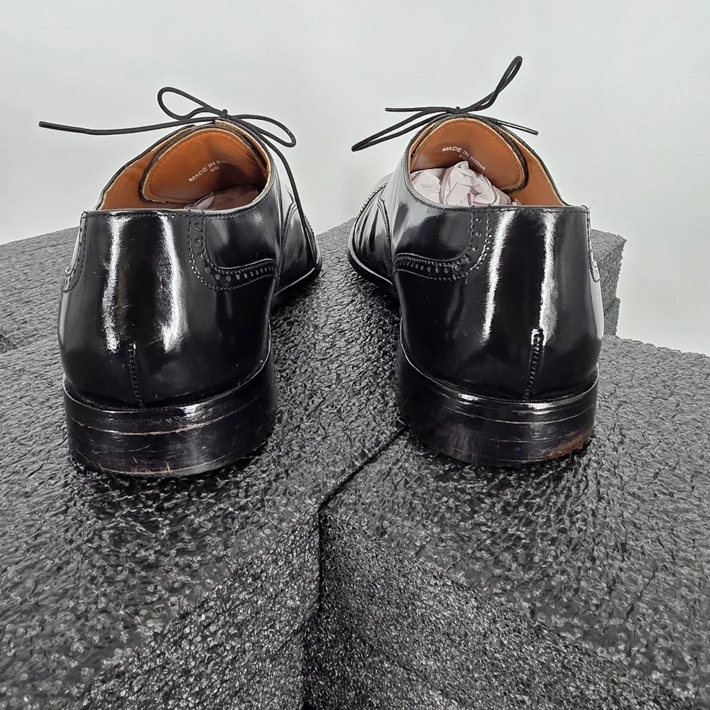 Bostonian Classics Men's Black Leather Cap Toe Oxford Dress Shoes Size 9 M First
